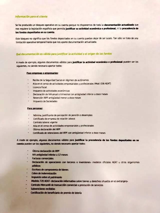 西班牙Bankia銀行或凍結(jié)企業(yè)賬戶，在西華企應(yīng)做好相關(guān)措施